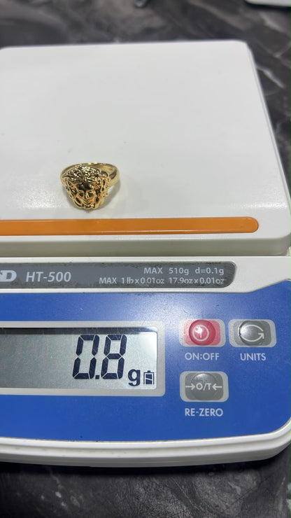 18K Solid Gold Chunky Fashion Rings For Women- Lightweight 1g or Less (Extra Extra)