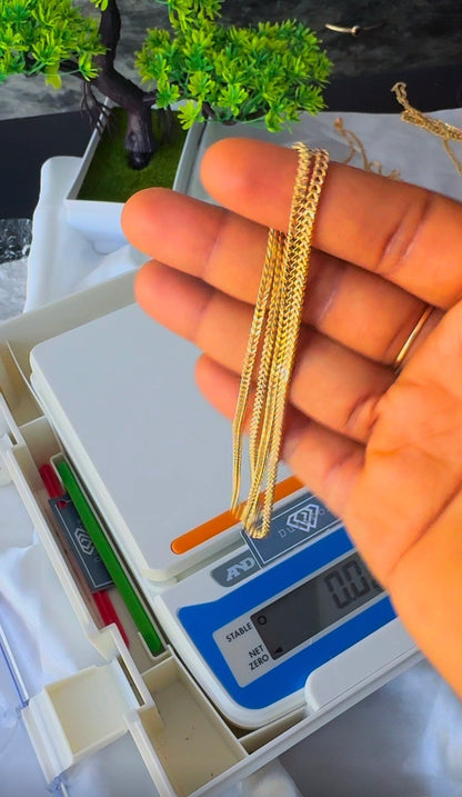 18ct Solid Gold Bestselling Franco Chain | 18 - 24 Inches