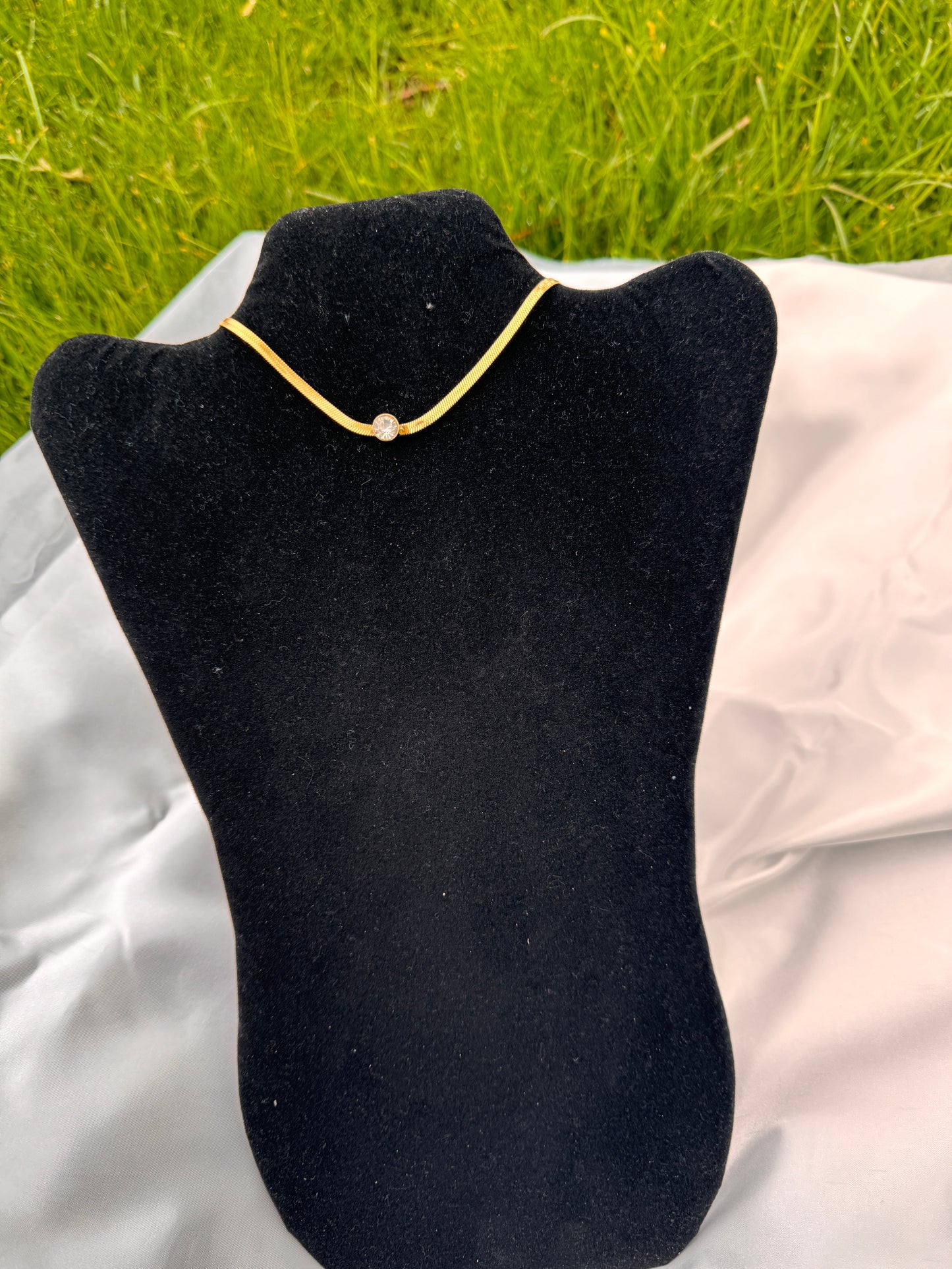 Dita Super Double Electroplated Hypoallergenic Stainless Steel Choker Chain Necklace