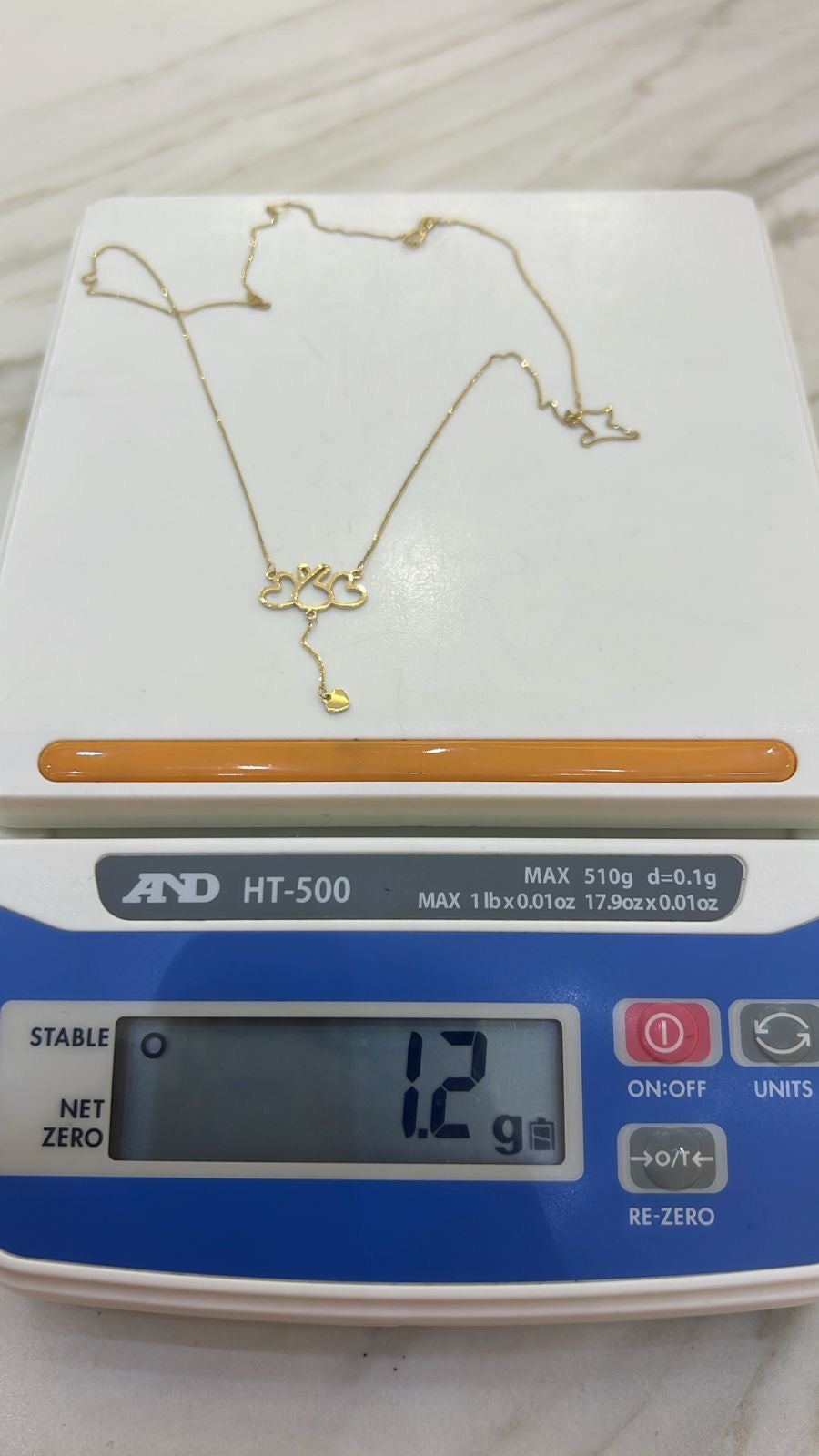 Defar 18ct Solid Gold Instant Chain Necklace 18 Inches
