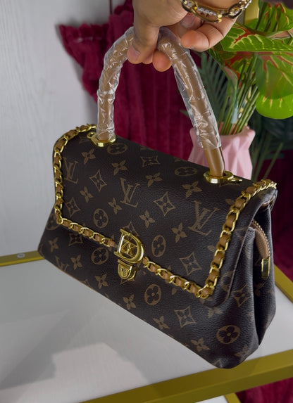 Monogram Canvas Flat Ladies Handbag | LARYZ Everyday - 033 | Medium