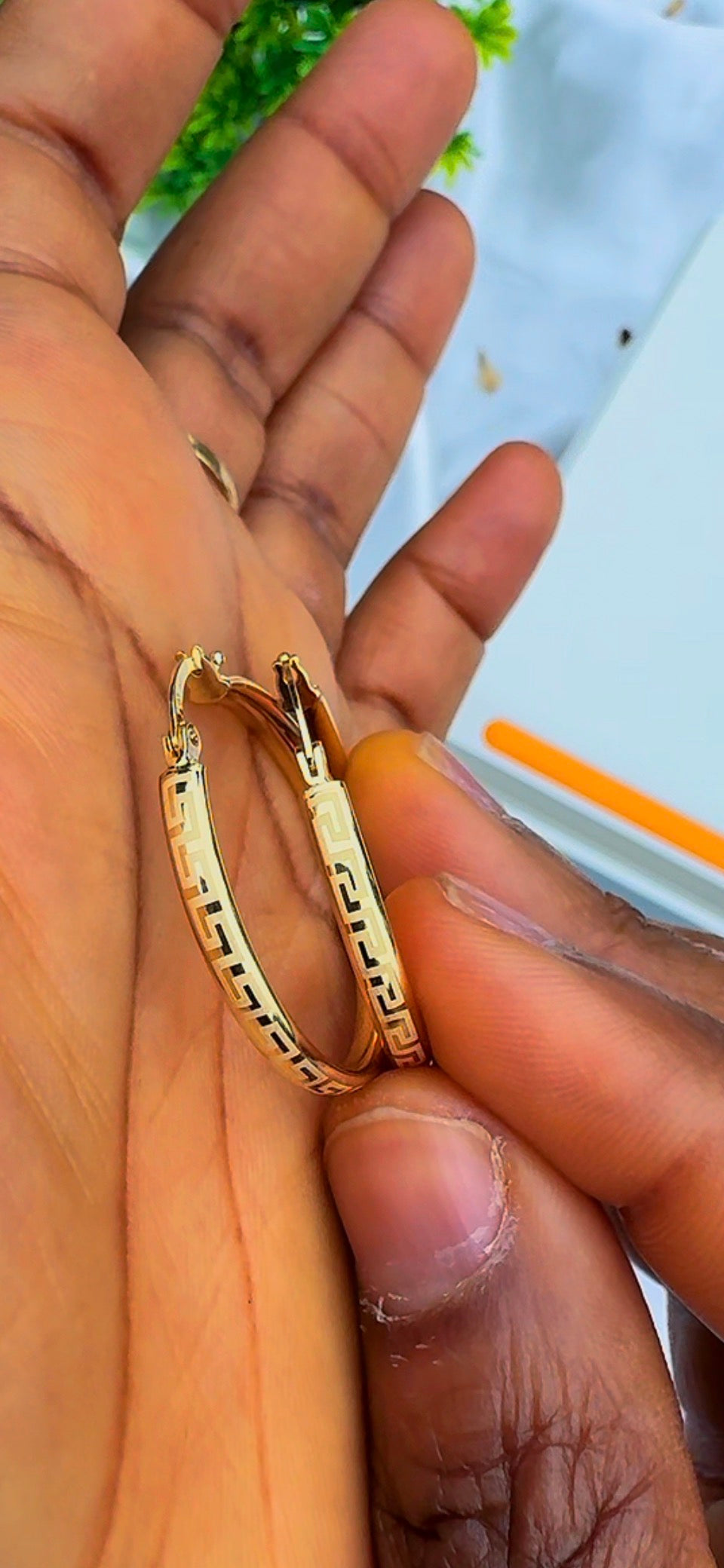 Deger 18 Karat Solid Gold Medium Hoop Earrings (3cm | 30mm)
