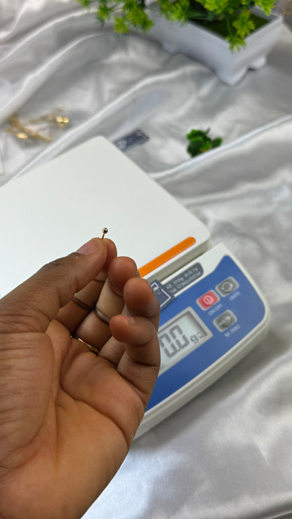 Dugad 22ct | 22 Karat Real Gold Nose Stud Pin Ring