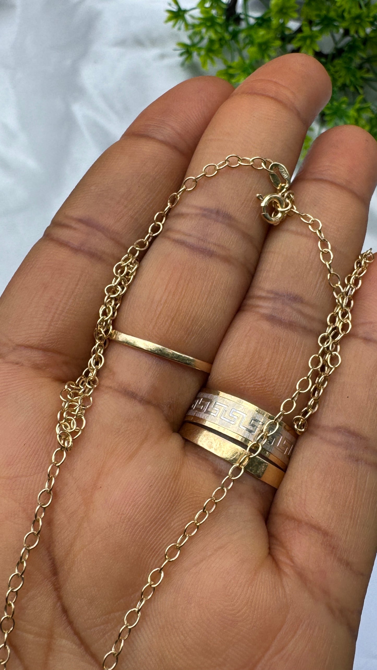 18K Solid Gold Heart Padlock & Toggle Clasp Chain Necklace (2.1g) | 18 Inches