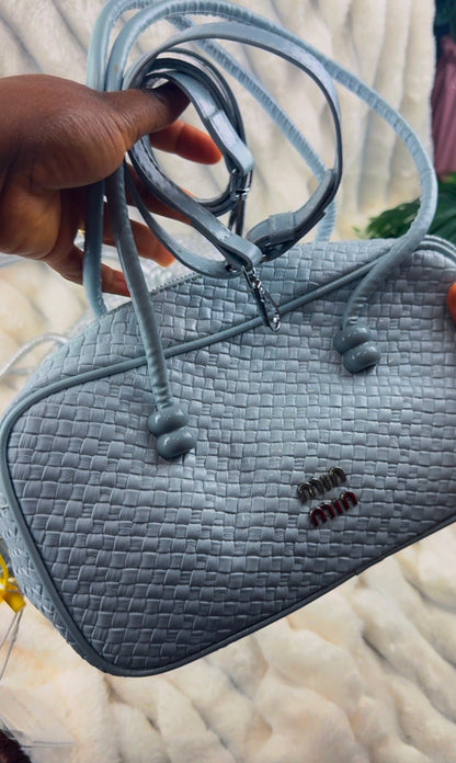 Blue Woven Barrel Women’s Bag | LARYZ Everyday - 037 | Medium-Big