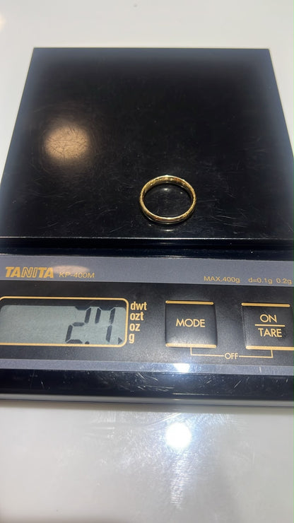 18 Karat Solid Gold Classic Unisex Band | Shiny | 1.5mm & 3mm | 2.3-3.2g | US Sizes 8-11