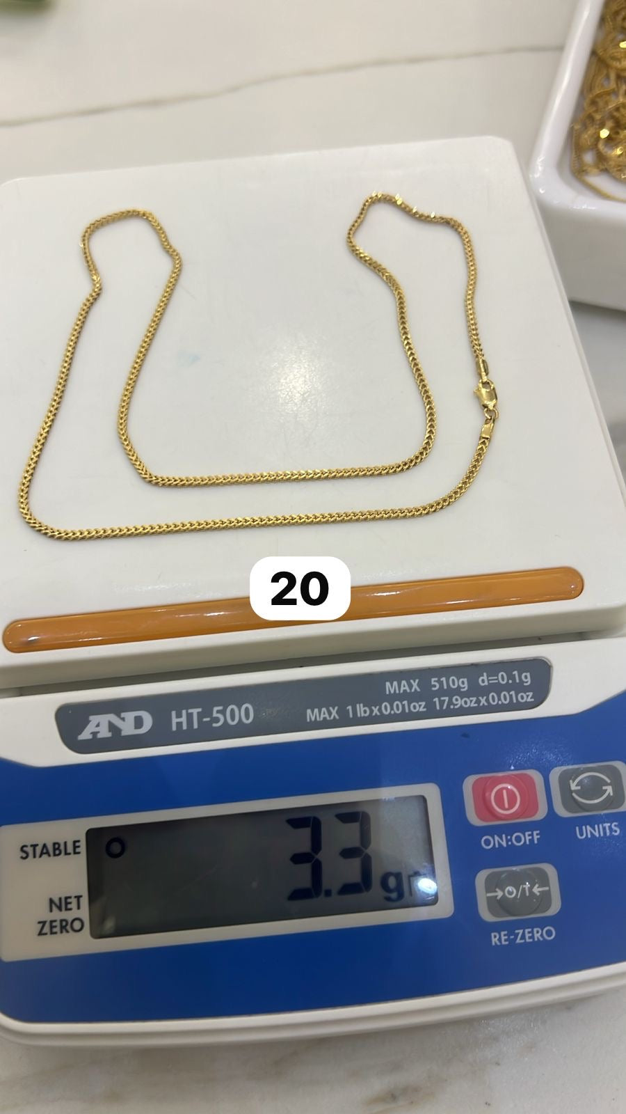 Degaarb 18ct Pure Gold Franco Chain
