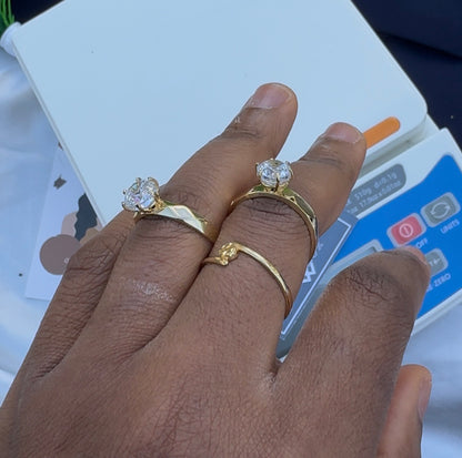 Degar 18Karat Real Gold Ring
