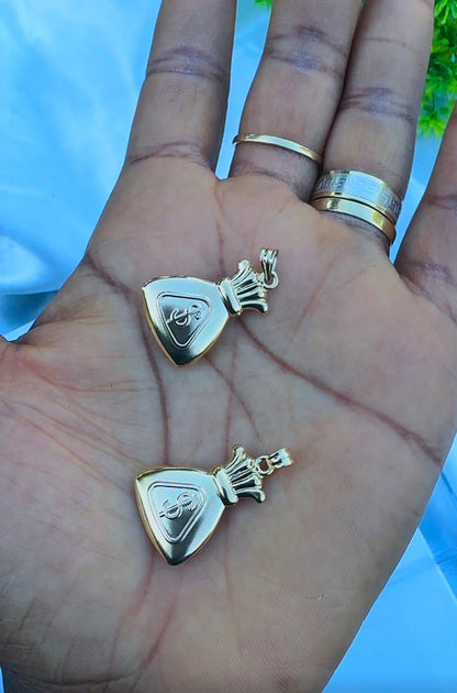 18ct Real Gold MoneyBag Pendant | 1.4g