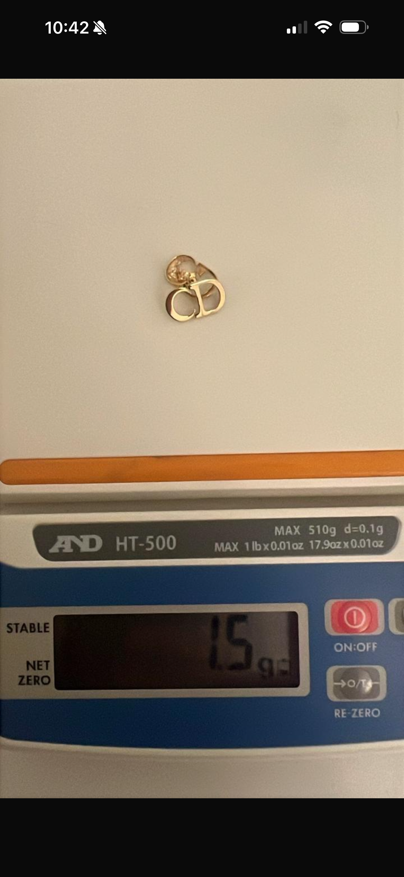 Deegah 18K Pure Gold Earrings & Pendant Jewellery Set