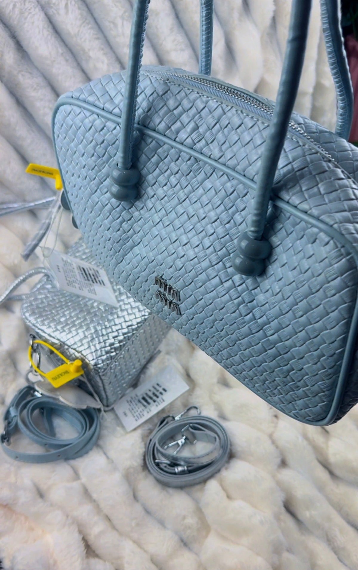 Blue Woven Barrel Women’s Bag | LARYZ Everyday - 037 | Medium-Big