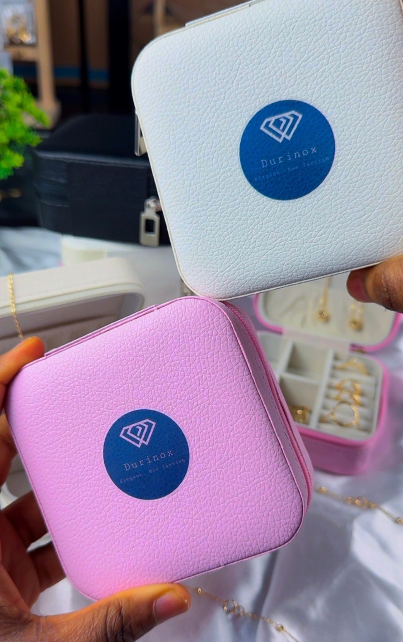 DuriBox Mini Earrings Necklace & Bracelet Jewellery Box
