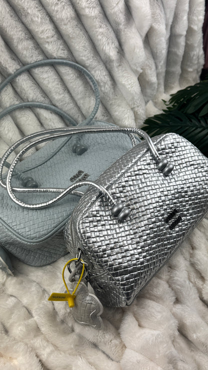 Blue Woven Barrel Women’s Bag | LARYZ Everyday - 037 | Medium-Big
