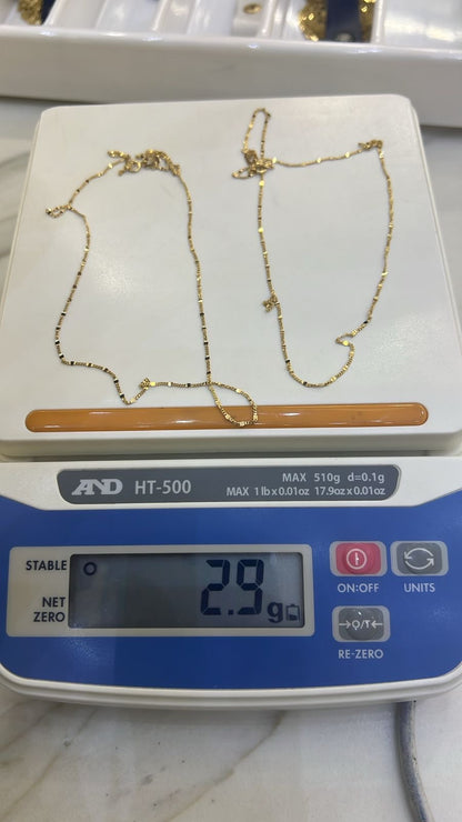Degacc 18 karat Pure Italian gold Chain