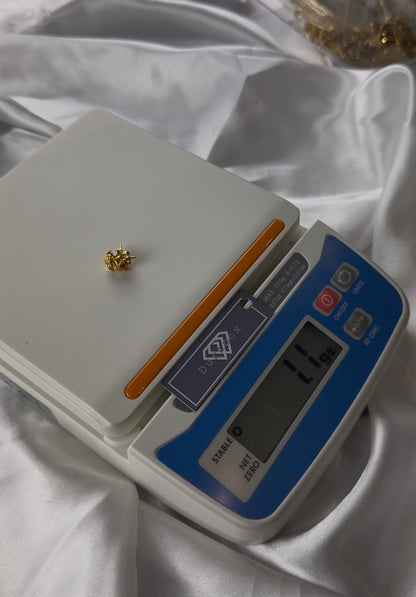 Diigab 21ct Real Gold Stud Earrings