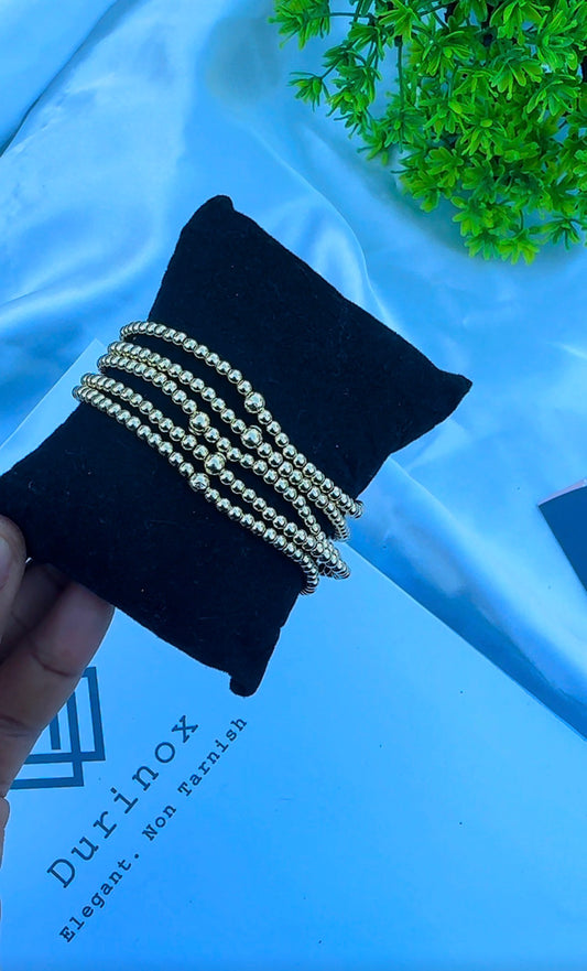 18K Solid Gold Stretchable Bangle (Shiny) | 1.9g