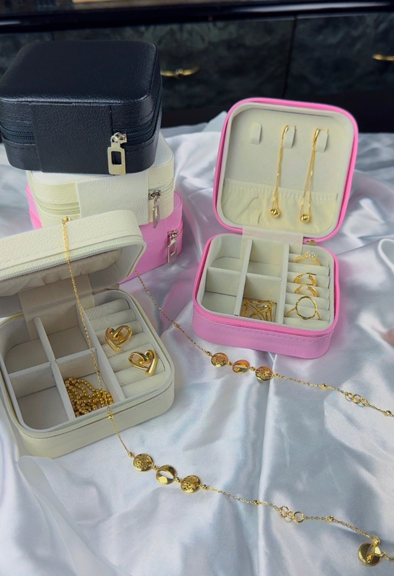 DuriBox Mini Earrings Necklace & Bracelet Jewellery Box