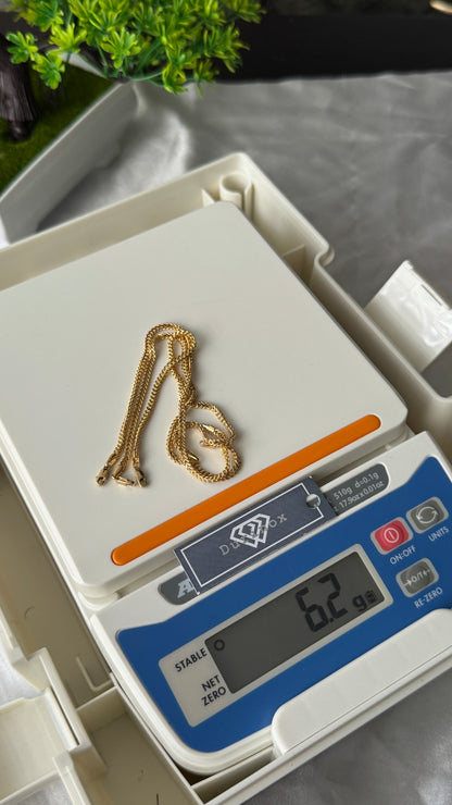 18K Solid Gold Franco Bracelet – 2.1g & 3.1g - 7.5 Inches