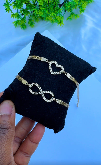 18 Karat Solid Gold Carpet + Charm Anklet | 10 Inches | 4g~4.3g