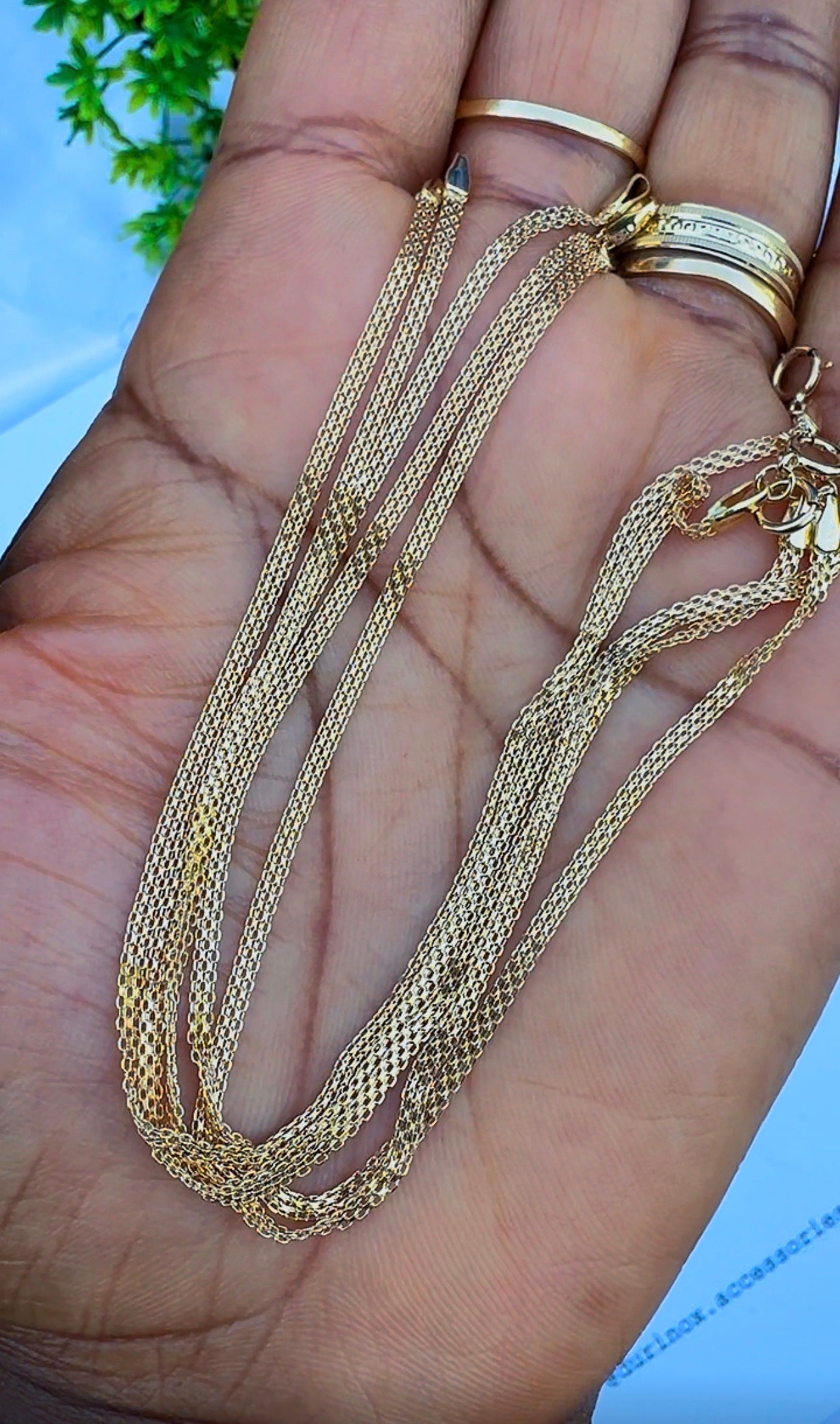 18ct Solid Gold Carpet Bracelets 7.5 Inches | 1.36g | Lightweight