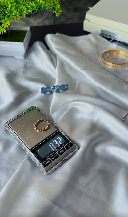 18ct Real Gold Stretchable Ball Rings | Shiny (Extra)