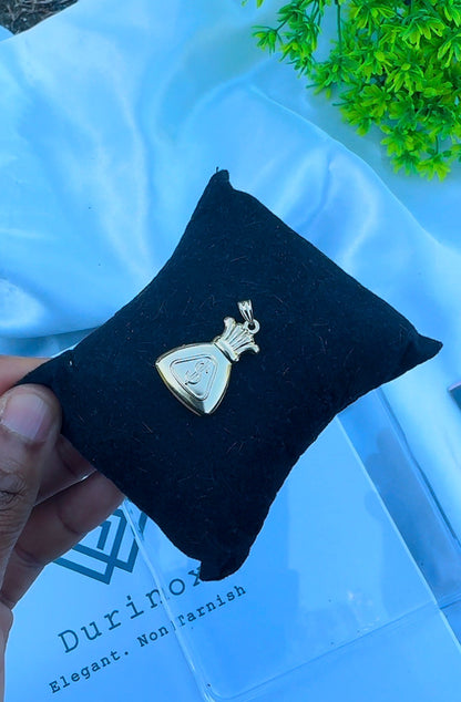 18ct Real Gold MoneyBag Pendant | 1.4g