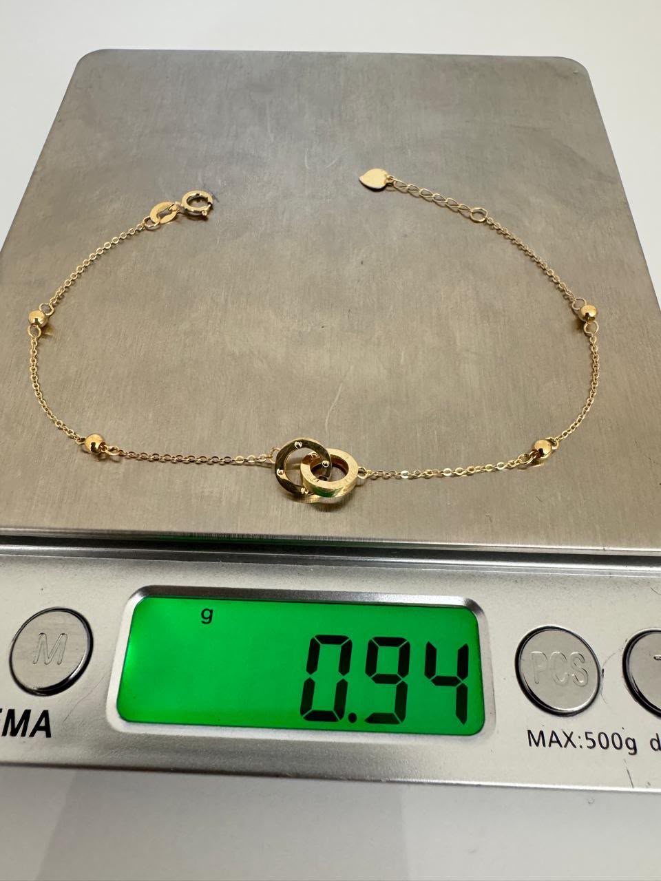 18K Solid Gold Dainty Lightweight Bracelet | Very Fragile (1g) (Extra)