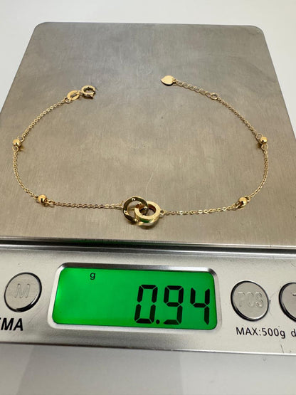 18K Solid Gold Dainty Lightweight Bracelet | Very Fragile (1g) (Extra)