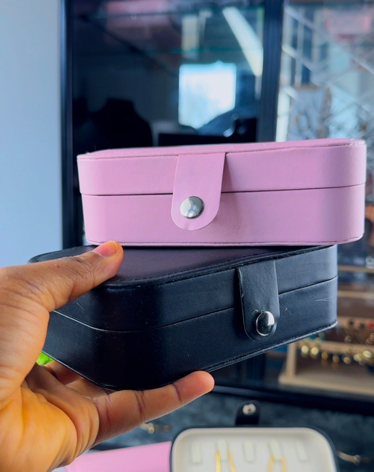 DuriBox Midi PU Leather Jewellery Box Organizer | Jewellery Travel Box