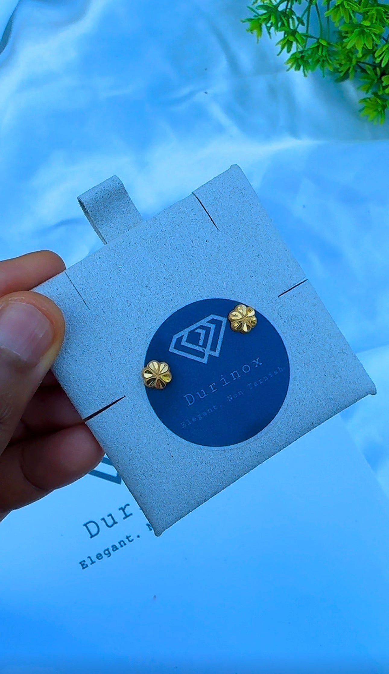 21K Solid Gold Stud Earrings Collection | High-Purity Gold⁠ | Lightweight 0.9g - 1.1g