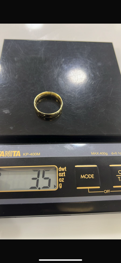 Deddam 18ct Solid Gold Men Wedding Band