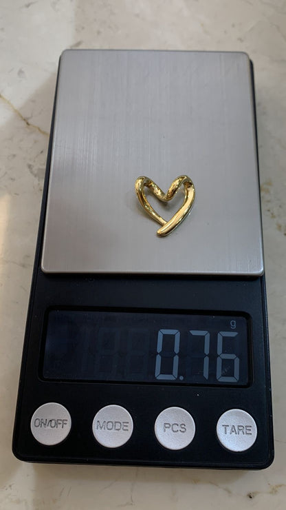 18 Karat Real Gold Heart Pendant | 0.8g