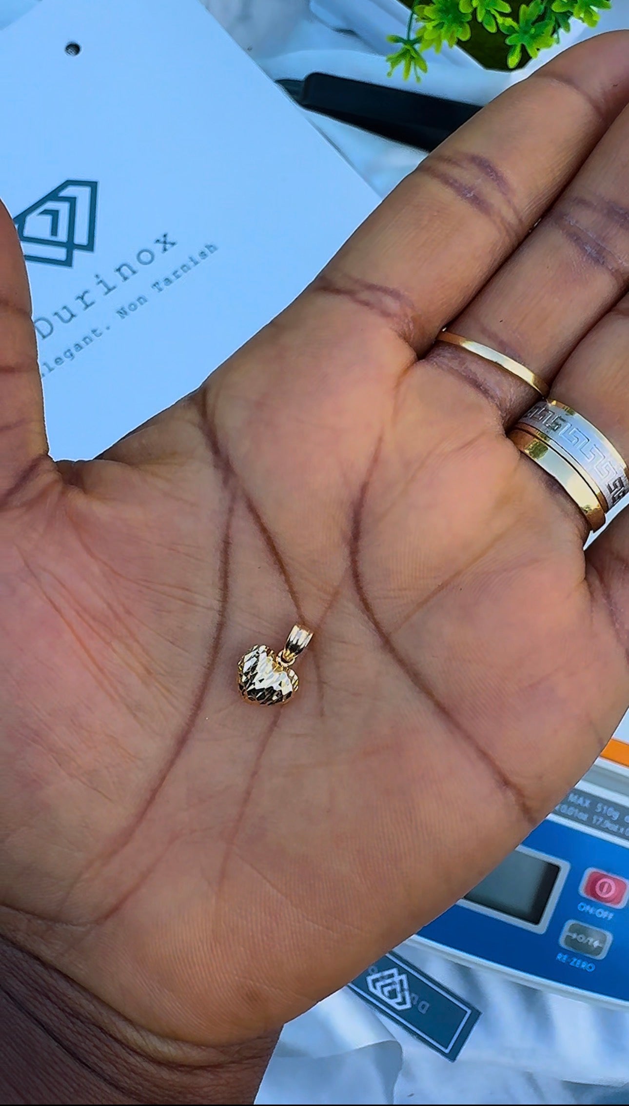 Dellap 18ct Pure Gold Chain Pendant (Heart | Butterfly)