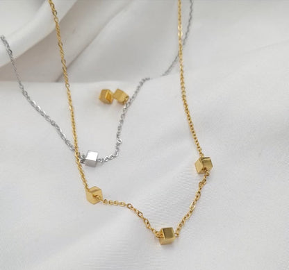 Order DLix Non-Tarnish Hypoallergenic Elegant Party Wedding Engagement Chain Necklace Jewellery Set