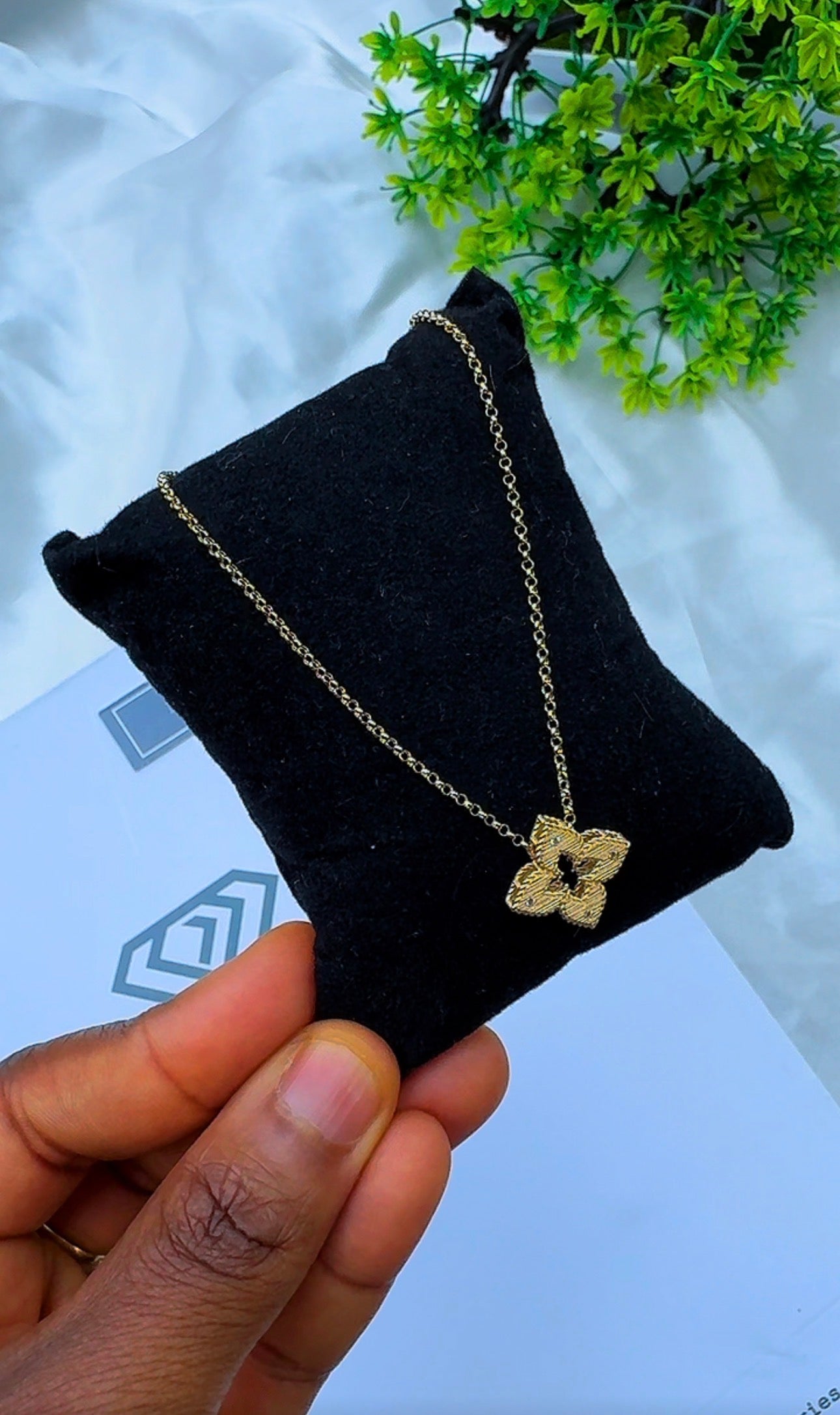 18K Solid Gold Star Instant Chain Necklace – 3.6g | 18 Inches