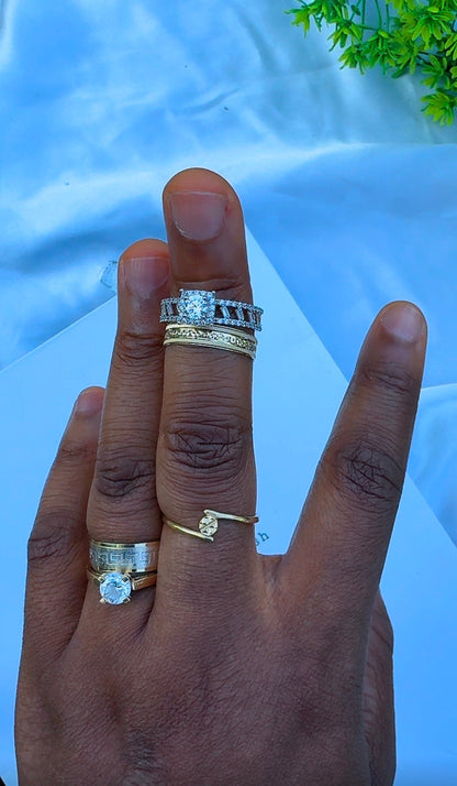 18 Karat Solid Gold Engagement Rings For Women | Sizes 7&7.5 | 2.5g