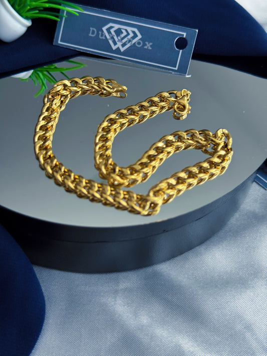 DefaI 18ct Real Gold Anklet 10inches