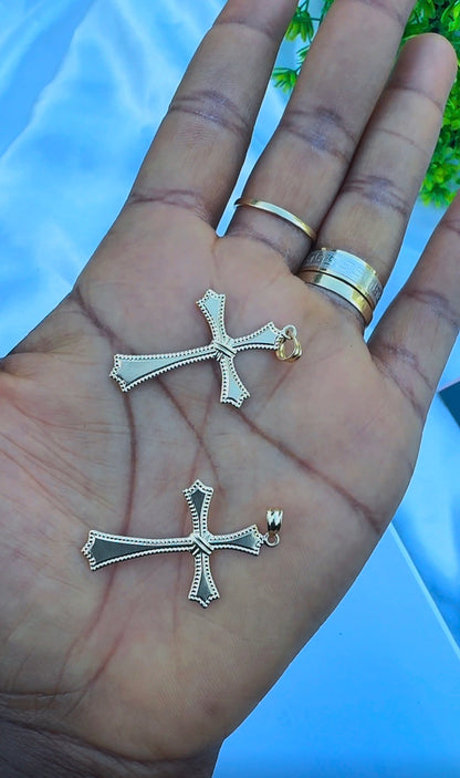 18k Solid Gold Cross Pendant | 0.45g