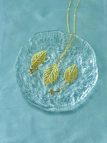 Degax 18Karat Real Gold Jewellery set 18” Chain