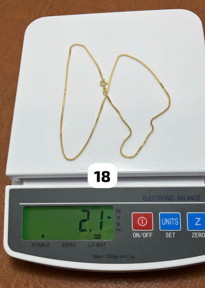 Degla 18ct Solid Gold Dazzling Chain 18inches