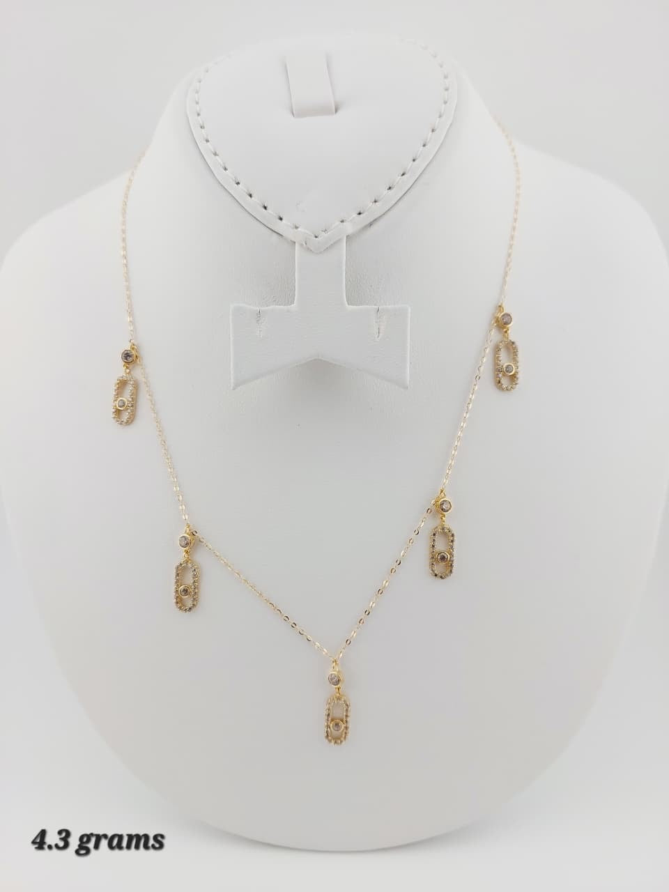 18K Solid Gold Instant Chain Necklace | 16 Inches | 4.1g
