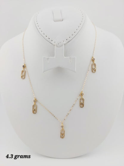 18K Solid Gold Instant Chain Necklace | 16 Inches | 4.1g