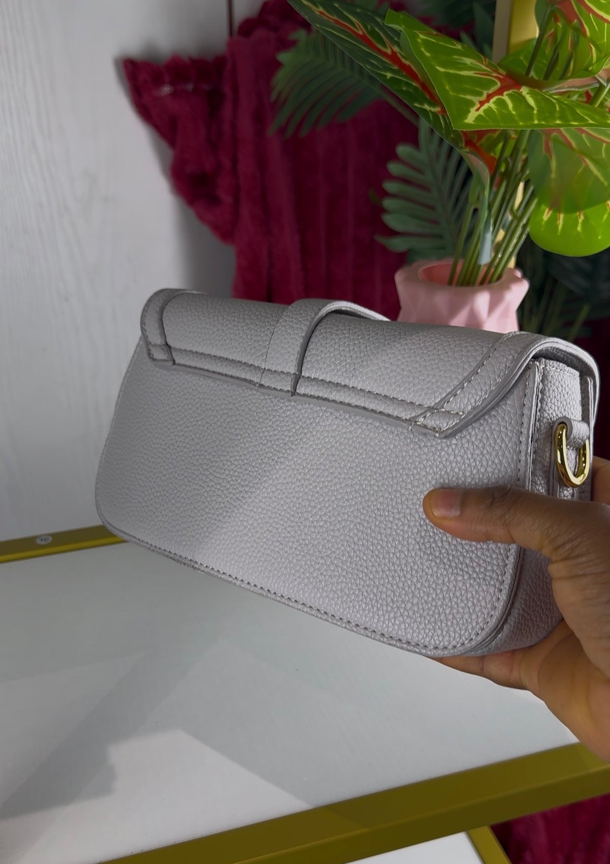 Lilac Structured Flap Women’s Wallet | Handbag -034