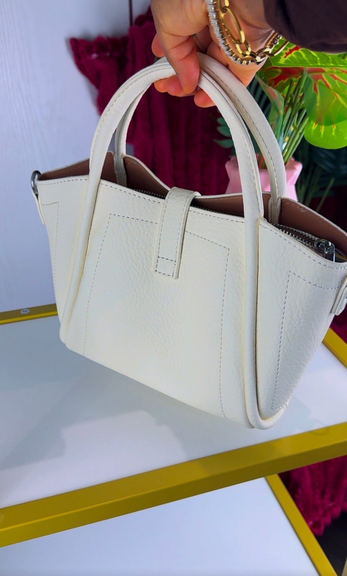 Cream Slouchy 3-in-1 Bucket Bag | LARYZ Everyday - 061 | Medium