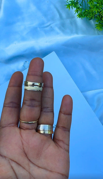 18K Solid Gold Wedding Band Ring 1.9g | Classic Unisex Gold Ring | Genuine 750 Gold | Durable Everyday Band