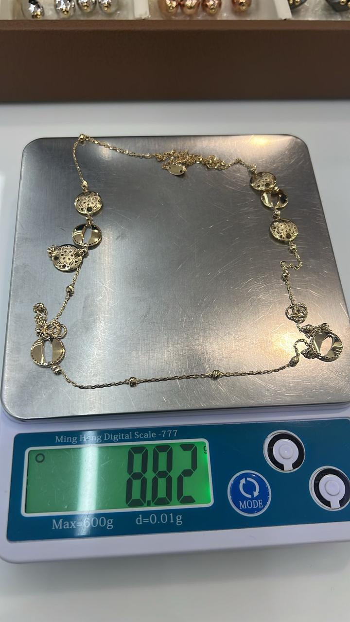 Deedaams 18ct Solid Gold Long Dress Chain 31.5 Inches