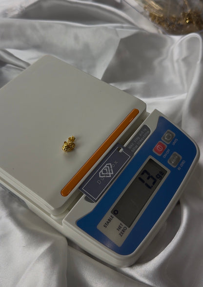 Diigab 21ct Real Gold Stud Earrings