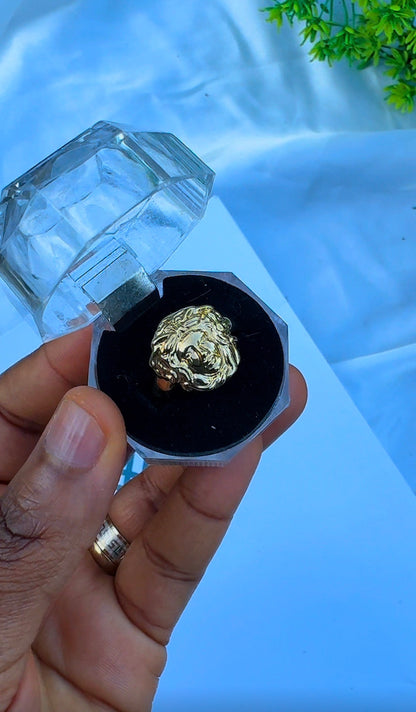 18K Solid Gold Chunky Fashion Rings For Women- Lightweight 1g or Less (Extra Extra)