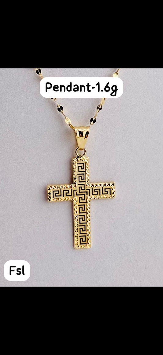 18Karat Solid Gold Cross Pendants | 1.7g