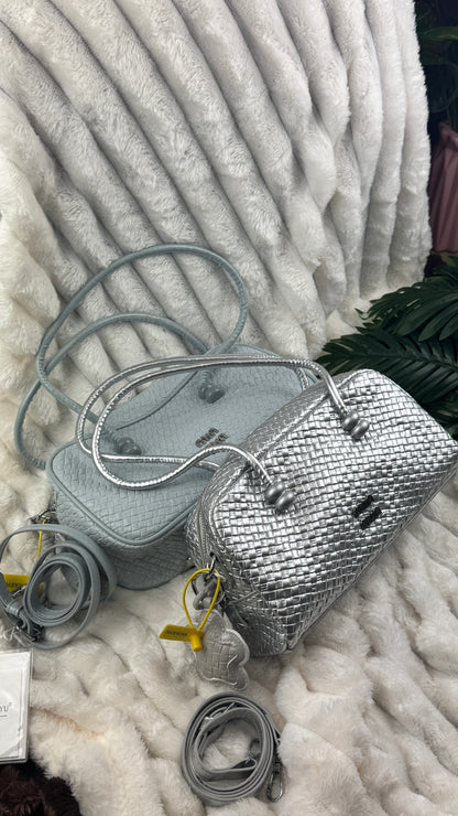 Blue Woven Barrel Women’s Bag | LARYZ Everyday - 037 | Medium-Big